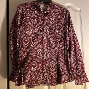 Panhandle women’s long sleeve button down blouse.